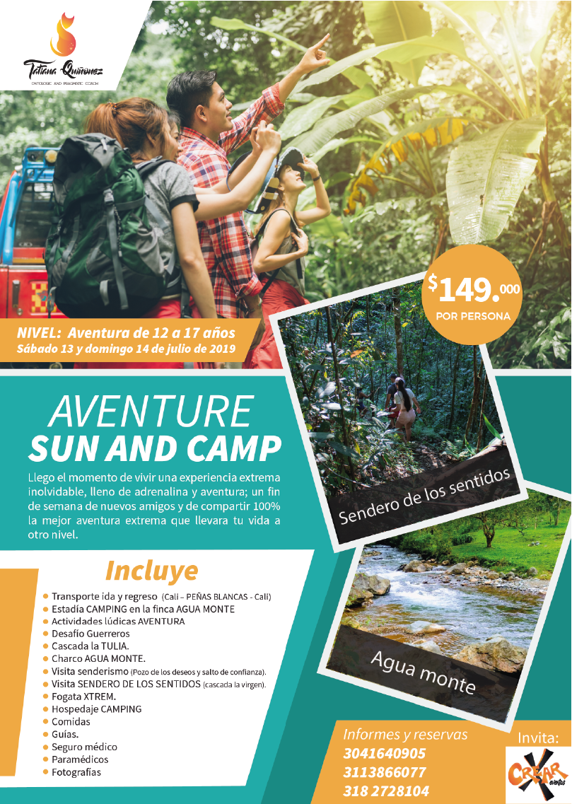 Pieza gráfica de Aventure Sun and Camp