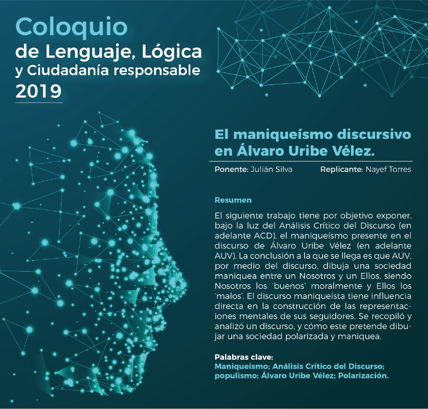 Pieza gráfica de Coloquio de Lenguaje, Lógica y Ciudadanía