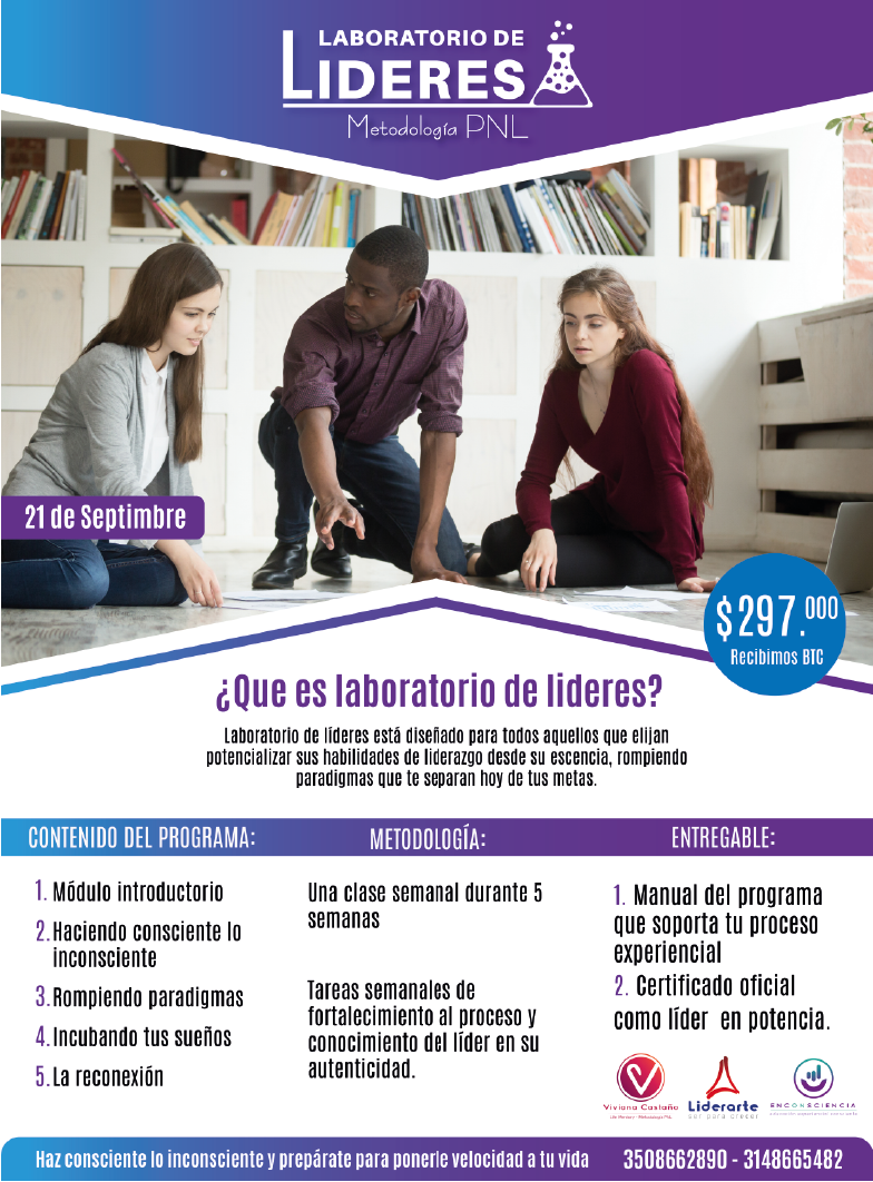 Pieza gráfica de Laboratorio de Líderes — Programa