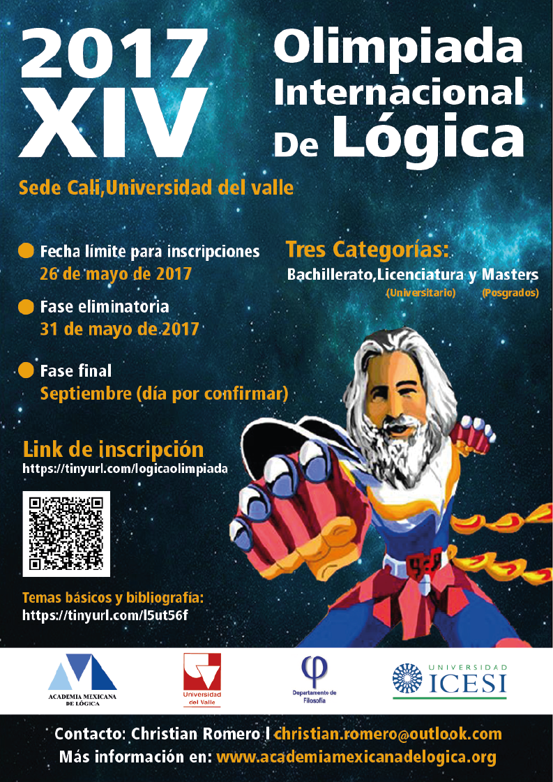 Pieza gráfica de XIV Olimpiada Internacional de Lógica