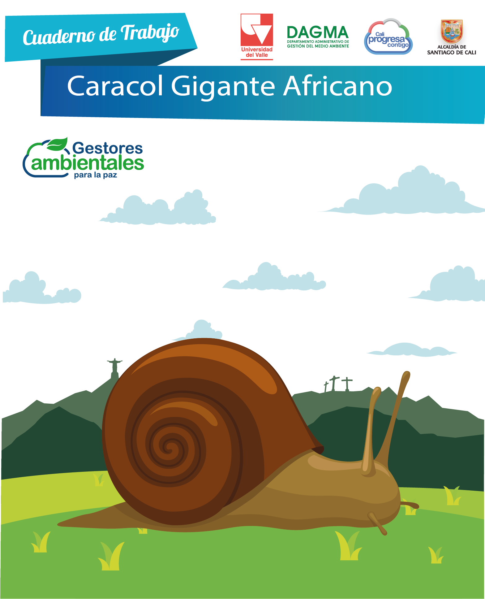 Pieza gráfica de Caracol Gigante Africano