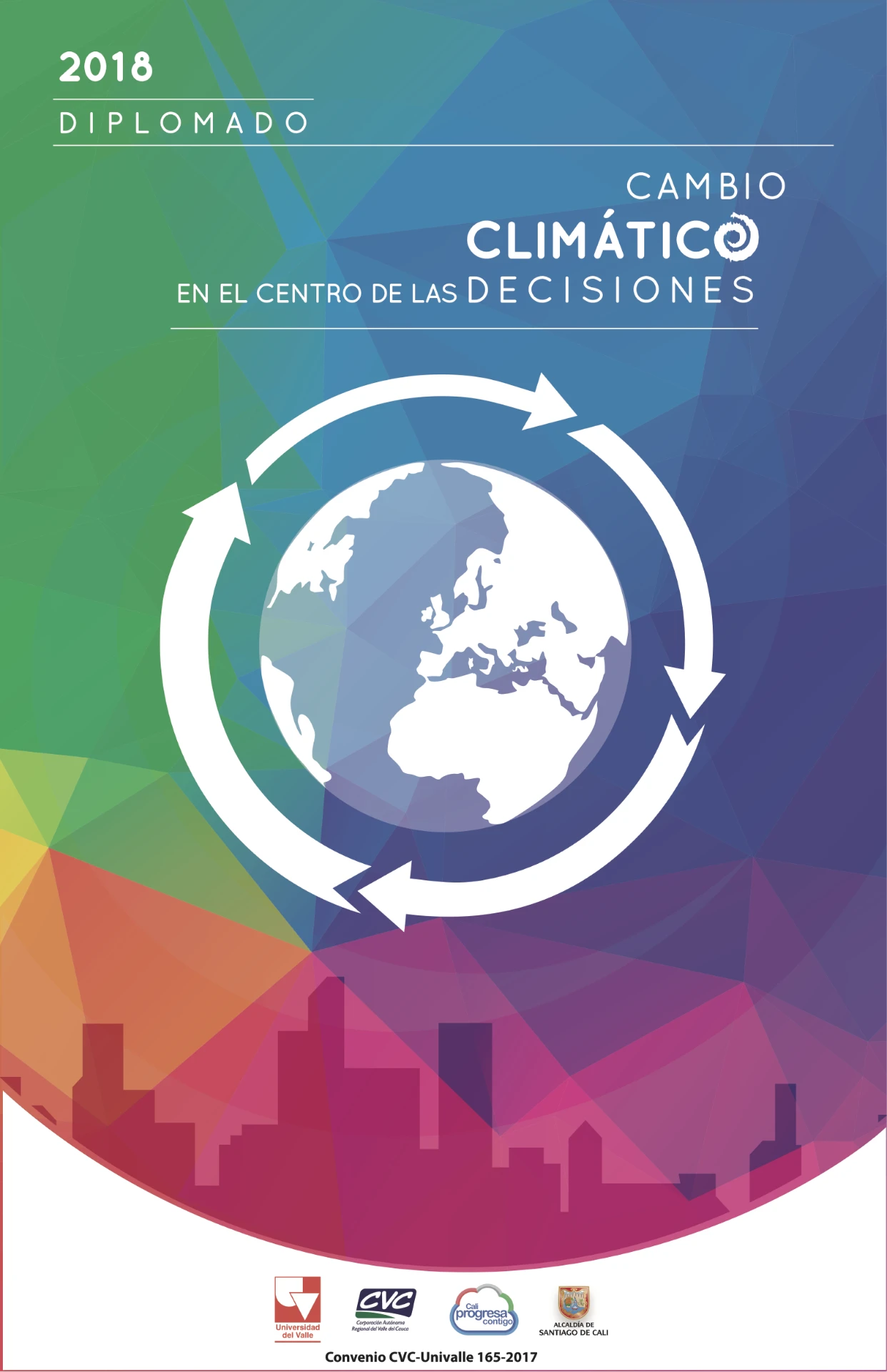 Pieza gráfica de Diplomado Cambio Climático 2018 — CVC · Univalle