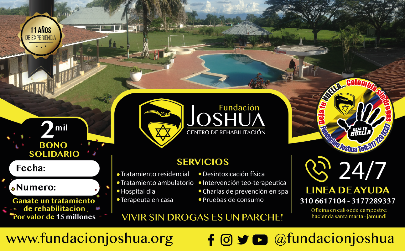 Pieza gráfica de Fundación Joshua — Bono solidario