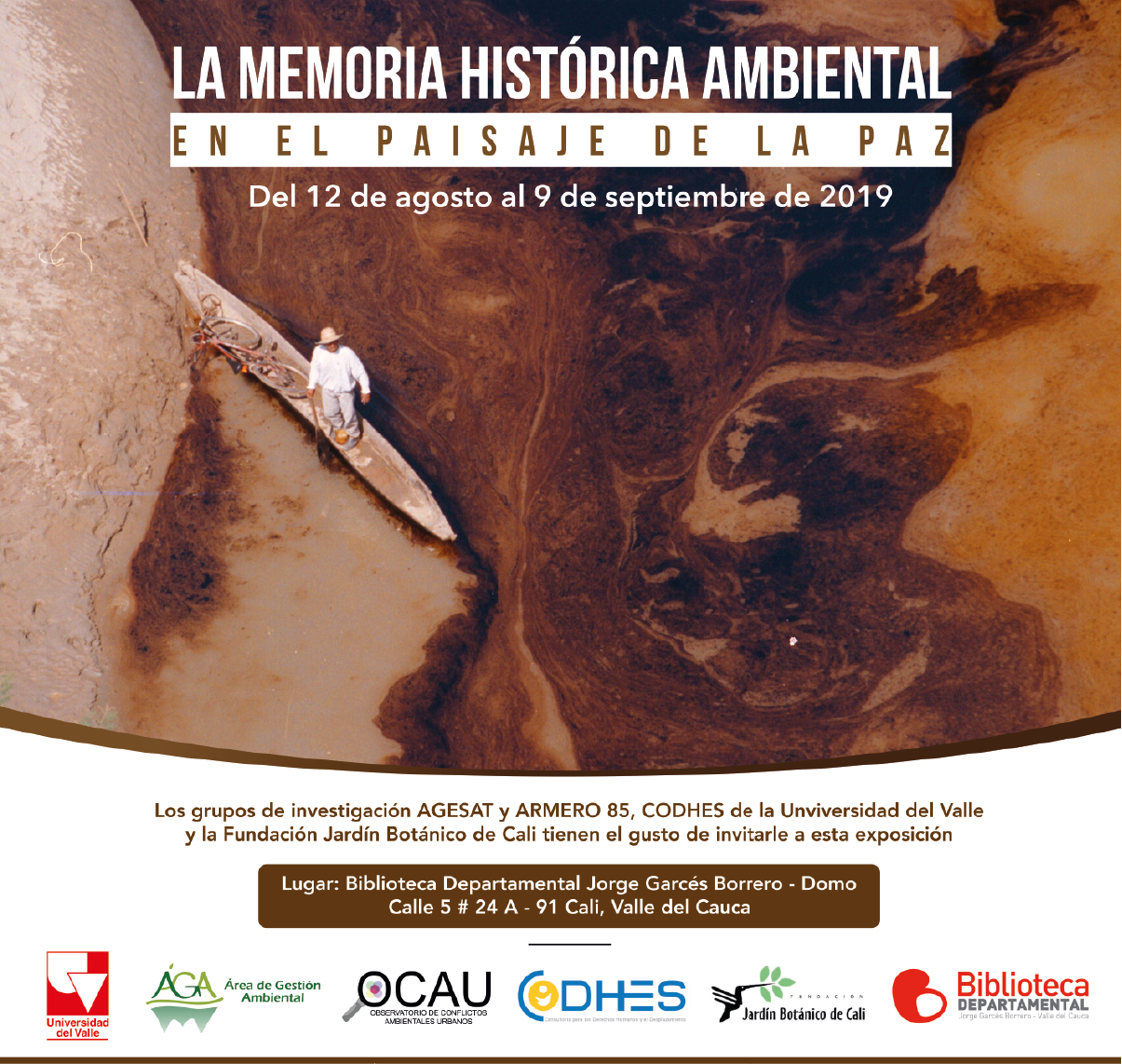 Pieza gráfica de La Memoria Histórica Ambiental en el Paisaje de la Paz